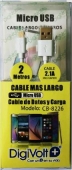 CABLE PARA MICRO USB 2MT CABLES CB-8226