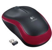 Ratn Inalmbrico Logitech M185/ Hasta 1000 DPI/ Rojo